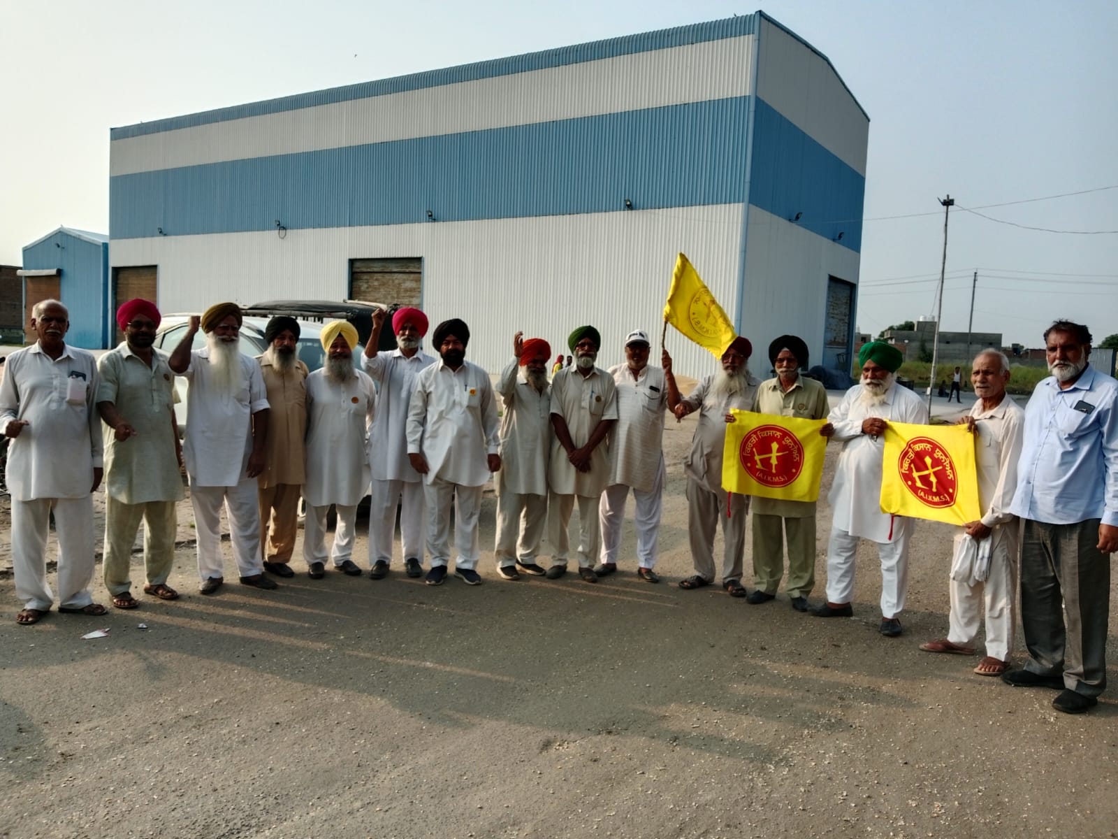 Rally of Kirti Kisan Union against Lathmars and administration on 25